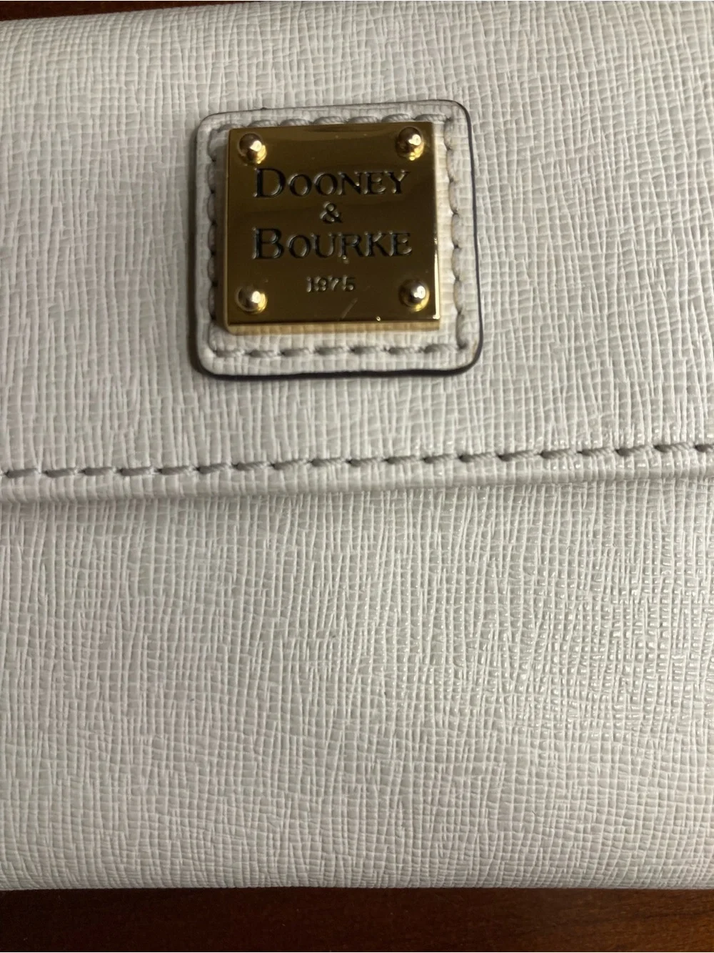 Dooney & Bourke Italian Saffiano Small Flap Wallet Smoke Gray W2SAF1106